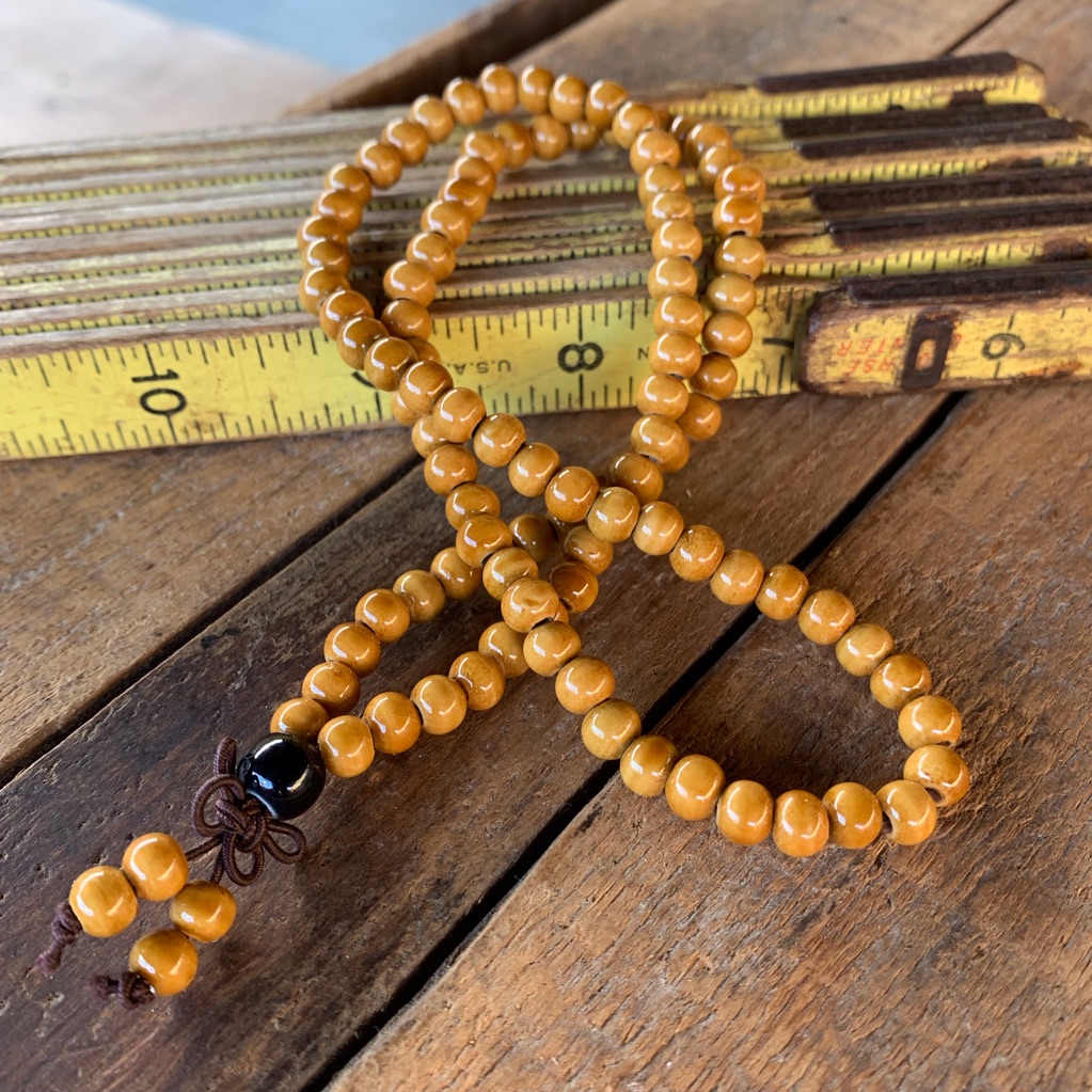 Rustic Earthy Glazed Ceramic Bead Necklace